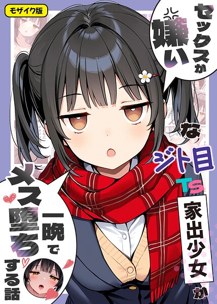 悪魔ほろほろ|セックスが嫌いなジト目TS家出少女が一晩でメス堕ちする話 モザイク版-フルカラー